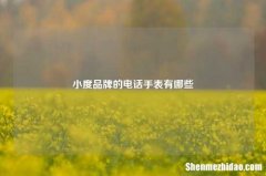 小度品牌的电话手表有哪些