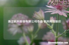 浙江杭科股份有限公司市值 杭科科技股价