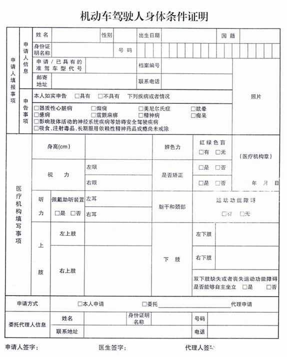 驾校体检医院 北京驾校体检医院