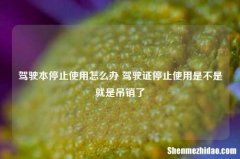 驾驶本停止使用怎么办 驾驶证停止使用是不是就是吊销了