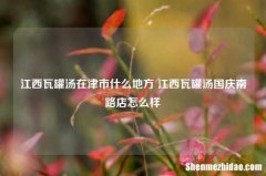 江西瓦罐汤在津市什么地方 江西瓦罐汤国庆南路店怎么样