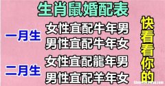 月份生肖配对表查询 生肖和月份对应是什么意思