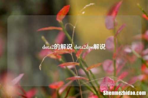 dota2的解说 dota2dpc解说