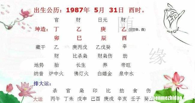 富贵八字 丁酉年乙巳月富贵八字