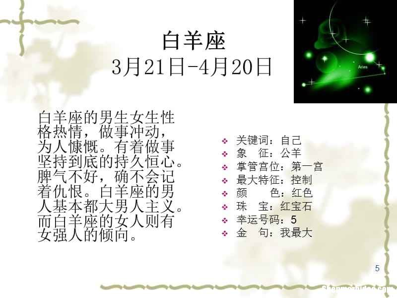 星座个性分析 星座个性分析图