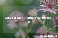 有办法防止微信人工刷票吗 微信恶意刷票怎么办