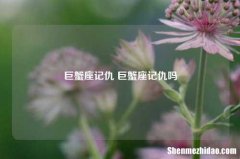 巨蟹座记仇 巨蟹座记仇吗