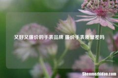 又好又廉价的手表品牌 廉价手表质量差吗