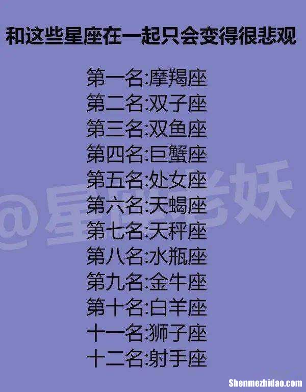 十二星座排名榜大全 十二星座排名榜大全图片
