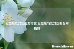 巨蟹座处女座配对指数 巨蟹座与处女座的配对指数