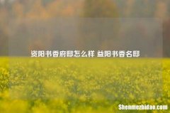 资阳书香府邸怎么样 益阳书香名邸