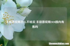丰田普锐斯怎么不给买 丰田普锐斯2020国内有售吗