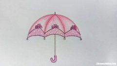 简单的雨伞怎么画 简单的雨伞怎么画又美
