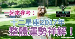 2017年十二星座运势 2017年十二星座运势详解