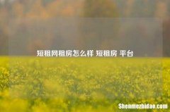 短租网租房怎么样 短租房 平台