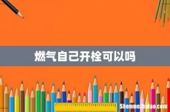 燃气自己开栓可以吗