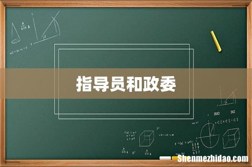指导员和政委