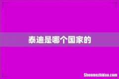 泰迪是哪个国家的