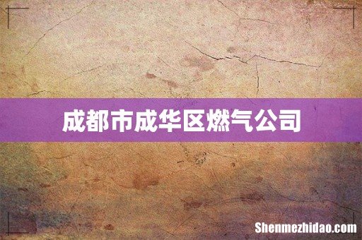 成都市成华区燃气公司