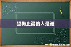 望梅止渴的人是谁