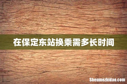 在保定东站换乘需多长时间
