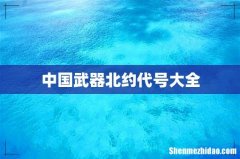 中国武器北约代号大全