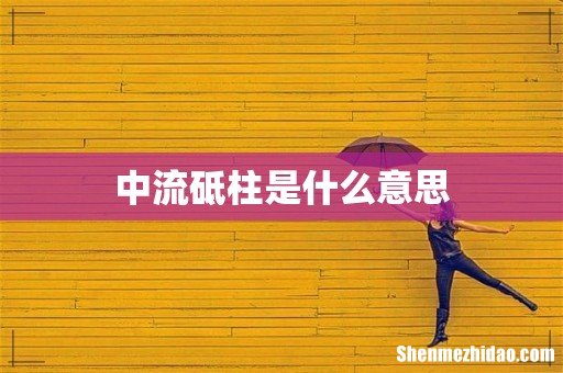 中流砥柱是什么意思