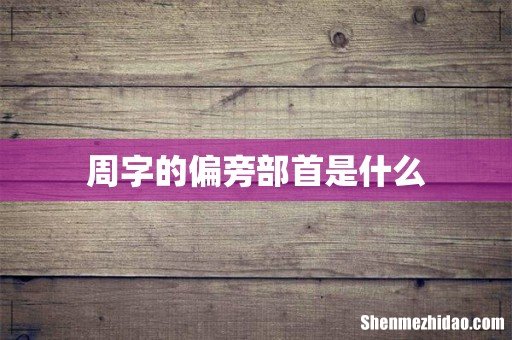 周字的偏旁部首是什么