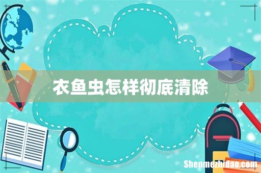衣鱼虫怎样彻底清除