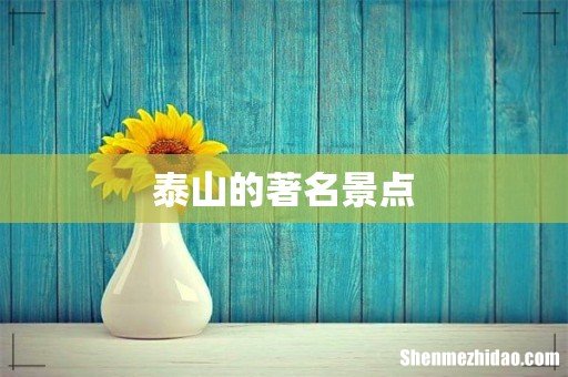 泰山的著名景点