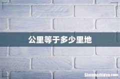 公里等于多少里地