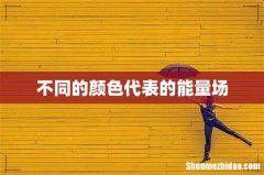 不同的颜色代表的能量场