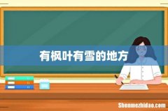 有枫叶有雪的地方