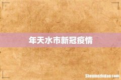 年天水市新冠疫情