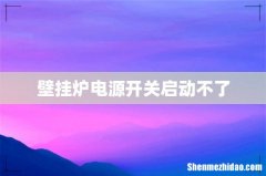 壁挂炉电源开关启动不了