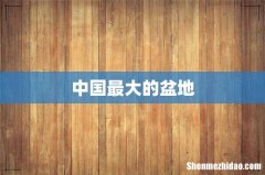 中国最大的盆地