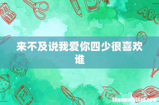 来不及说我爱你四少很喜欢谁