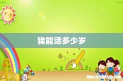 猪能活多少岁