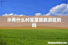 水有什么村是苗族旅游区的吗