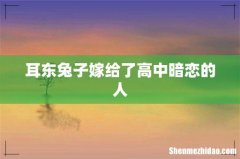 耳东兔子嫁给了高中暗恋的人