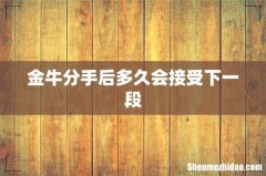 金牛分手后多久会接受下一段