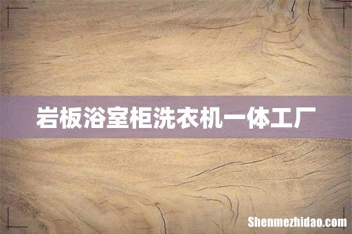 岩板浴室柜洗衣机一体工厂