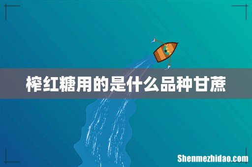 榨红糖用的是什么品种甘蔗