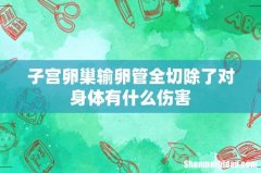 子宫卵巢输卵管全切除了对身体有什么伤害