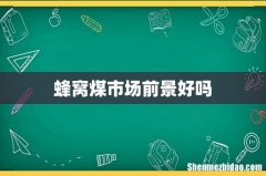 蜂窝煤市场前景好吗