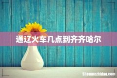 通辽火车几点到齐齐哈尔