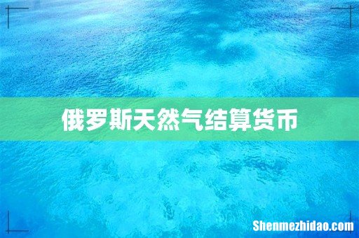 俄罗斯天然气结算货币