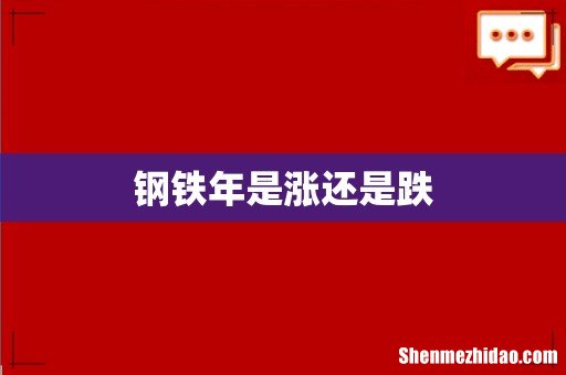 钢铁年是涨还是跌