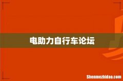 电助力自行车论坛