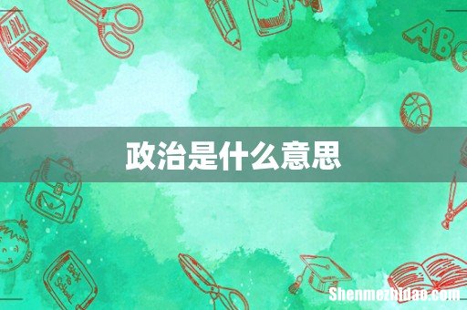 政治是什么意思
